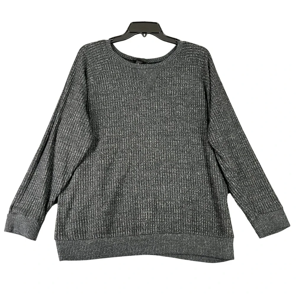 Torrid Waffle Knit Sweater Women 1X Crew Neck Pullover Long Sleeve‎ Cozy Top